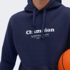 Champion Темно-синя чоловіча кофта  hooded sweatshirt cha219297-NAVA - зображення 4