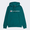 Champion Зелена чоловіча кофта  hooded sweatshirt cha219827-AVT - зображення 4