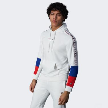 Champion Біла чоловіча кофта  hooded sweatshirt cha219750-WHT/ROX - зображення 1