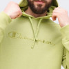 Champion Оливкова чоловіча кофта  hooded sweatshirt cha219868-FERN - зображення 4