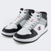 Champion Білі чоловічі кеди  mid cut shoe rebound 2.0 mid chaS21907-WHT/GREY - зображення 2