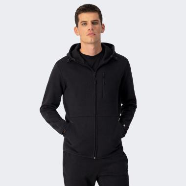 Champion Чорна чоловіча кофта  hooded full zip sweatshirt cha218128-NBK/NBK - зображення 1
