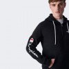 Champion Чорна чоловіча кофта  hooded half zip sweatshirt cha219211-NBK - зображення 3