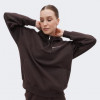 Champion Коричнева жіноча кофта  hooded half zip sweatshirt cha116581-JAVA - зображення 1