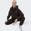 Champion Коричнева жіноча кофта  hooded half zip sweatshirt cha116581-JAVA - зображення 3