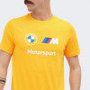 PUMA Жовта чоловіча футболка  BMW MMS ESS Logo Tee 621314/06 - зображення 4