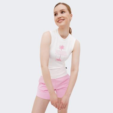 PUMA Біла жіноча майка  ESS+ PALM RESORT Tank 683006/02 - зображення 1