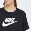 Nike Чорна жіноча футболка  W Nsw Tee Essntl Crp Icn Ftra BV6175-010 - зображення 4
