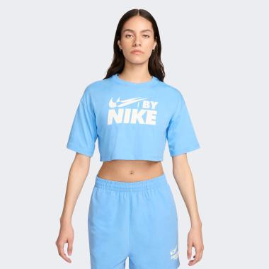 Nike Блакитна жіноча футболка  W NSW CROP TEE GLS FZ4635-412 - зображення 1