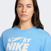 Nike Блакитна жіноча футболка  W NSW CROP TEE GLS FZ4635-412 - зображення 4