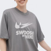 Nike Сіра жіноча футболка  W NSW TEE BF GLS FZ4634-029 - зображення 4