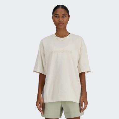 New Balance Молочна жіноча футболка  Tee Hyper Density OS nblWT41555LIN - зображення 1