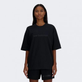 New Balance Чорна жіноча футболка  Tee Hyper Density OS nblWT41555BK