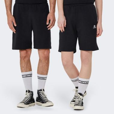 Converse Чорні чоловічі шорти  STANDARD FIT WEARERS LEFT STAR CHEV EMB SHORT con10023875-001 - зображення 1