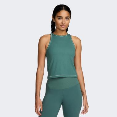 Nike Зелена жіноча майка  W NK ONE FITTED DF RIB TANK NV FN3077-361 - зображення 1