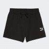 PUMA Чорні жіночі шорти  CLASSICS Ribbed A-Line Shorts 624254/01 - зображення 6