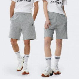   Converse Сірі чоловічі шорти  STANDARD FIT WEARERS LEFT STAR CHEV EMB SHORT con10023875-035