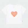 Converse Біла жіноча футболка  COLORFUL HEART TEE con10026369-102 - зображення 7