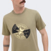 Converse Оливкова чоловіча футболка  CHUCK PATCH DISTORT TEE con10026427-331 - зображення 4