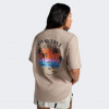 Converse Бежева жіноча футболка  BEACH SCENE PALM TREE TEE con10026378-259 - зображення 2