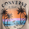 Converse Бежева жіноча футболка  BEACH SCENE PALM TREE TEE con10026378-259 - зображення 5