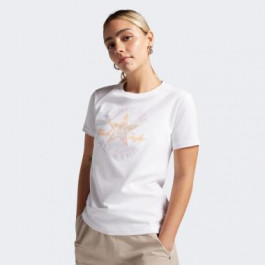 Converse Біла жіноча футболка  CHUCK PATCH INFILL TEE con10026362-102