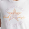 Converse Біла жіноча футболка  CHUCK PATCH INFILL TEE con10026362-102 - зображення 4