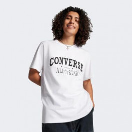 Converse Біла чоловіча футболка  RETRO CHUCK SIMPLY VINTAGE TEE con10026458-102