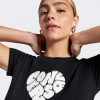 Converse Чорна жіноча футболка  COLORFUL HEART TEE con10026369-001 - зображення 4