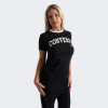 Converse Чорна жіноча футболка  RETRO CHUCK ARCH TEE con10026365-001 - зображення 1