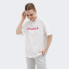 Converse Біла жіноча футболка  OS WORDMARK TEE con10026044-672 - зображення 1