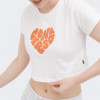 Converse Біла жіноча футболка  COLORFUL HEART TEE con10026369-102 - зображення 4