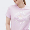 Converse Бузкова жіноча футболка  CHUCK PATCH INFILL TEE con10026362-523 - зображення 4
