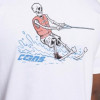 Converse Біла чоловіча футболка  SKULL WATER SKI TEE con10026440-102 - зображення 5