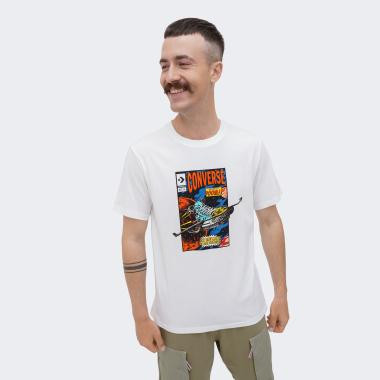 Converse Біла чоловіча футболка  COMIC COVER TEE con10026425-102 - зображення 1