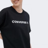 Converse Чорна жіноча футболка  OS WORDMARK TEE con10026044-001 - зображення 4