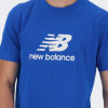 New Balance Синя чоловіча футболка  Tee NB Stacked Logo nblMT41502BUL - зображення 4