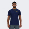 New Balance Темно-синя чоловіча футболка  Tee NB Logo Graphics nblMT41586NNY - зображення 5