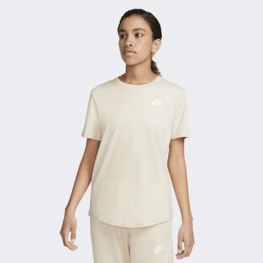 Nike Бежева жіноча футболка  W NSW TEE CLUB DX7902-126 - зображення 1