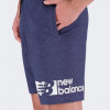 New Balance Сині чоловічі шорти  Heathertech Knit Short nblMS21073NNH - зображення 5