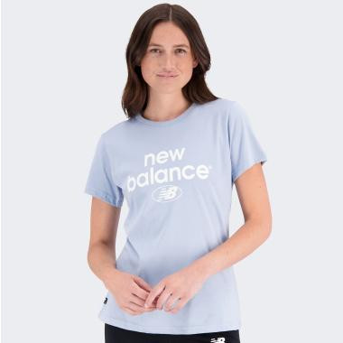 New Balance Блакитна жіноча футболка  Essentials Reim. Arch. Jersey nblWT31507LAY - зображення 1