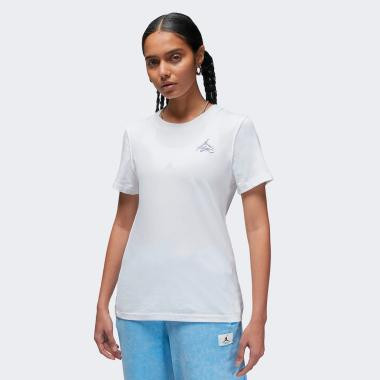 Jordan Біла жіноча футболка  W J GFX CREW TEE CORE DX0373-100 - зображення 1