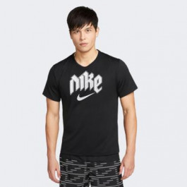 Nike Чорна чоловіча футболка  M NK DF RUN DVN MILER SS DX0839-010