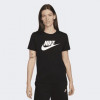 Nike Чорна жіноча футболка  W NSW CLUB SS TEE ICN FTRA DX7906-010 - зображення 1
