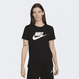 Nike Чорна жіноча футболка  W NSW CLUB SS TEE ICN FTRA DX7906-010