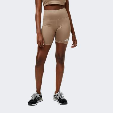 New Balance Коричневі жіночі шорти  Athletics Pearl Fitted Short nblWS31550MS - зображення 1