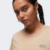Jordan Бежева жіноча футболка  W J GFX CREW TEE CORE DX0373-254 - зображення 4