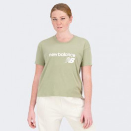 New Balance Оливкова жіноча футболка  NB Classic Core St Tee nblWT03805OLF