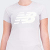 New Balance Лавандова жіноча футболка  NB Classic Flying NB Tee nblWT03816GRV - зображення 4