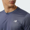 New Balance Темно-синя чоловіча футболка  Tee NB Core Run nblMT11205THN - зображення 4